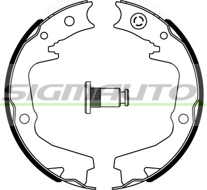 SIGMAUTO SFA893 - Комплект тормозов, ручник, парковка unicars.by