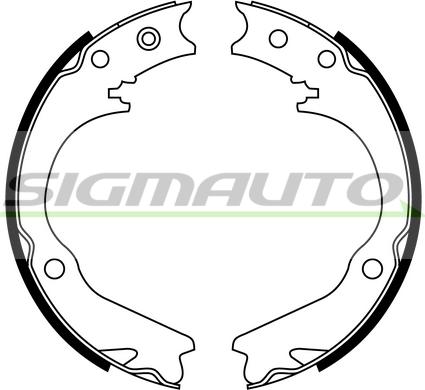 SIGMAUTO 2892 - Комплект тормозов, ручник, парковка unicars.by