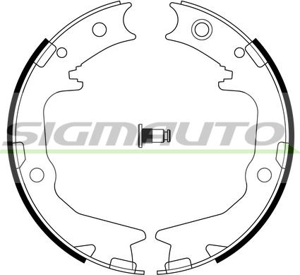 SIGMAUTO SFA826 - Комплект тормозов, ручник, парковка unicars.by