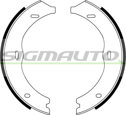 SIGMAUTO SFA316 - Комплект тормозов, ручник, парковка unicars.by