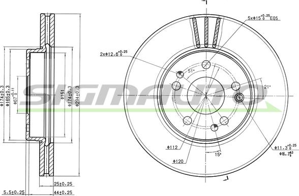 Breco BS 8198 - Тормозной диск unicars.by