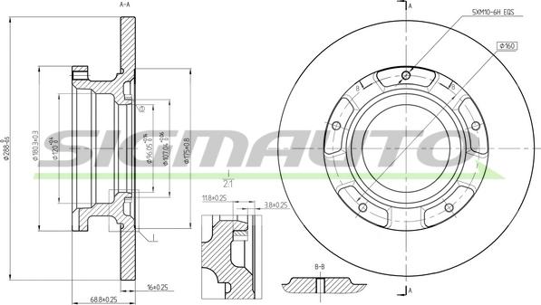 SIGMAUTO DBC472S - Тормозной диск unicars.by