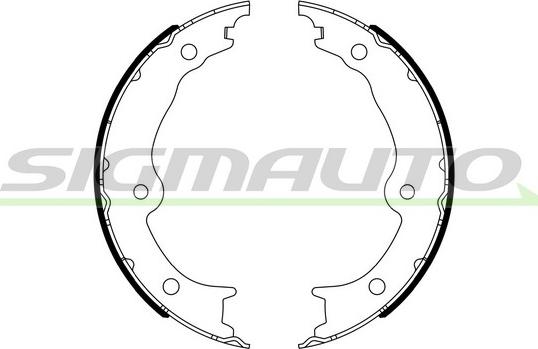 SIGMAUTO SFA993 - Комплект тормозов, ручник, парковка unicars.by