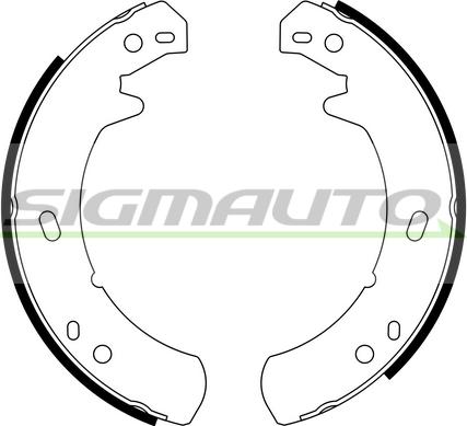 SIGMAUTO SFA439 - Комплект тормозов, ручник, парковка unicars.by