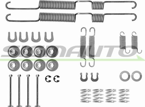 SIGMAUTO SK0698 - Комплектующие, барабанный тормозной механизм unicars.by