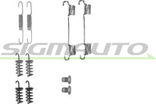 SIGMAUTO SK0874 - Комплектующие, барабанный тормозной механизм unicars.by