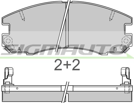 Japanparts JPA249AF - Тормозные колодки, дисковые, комплект unicars.by