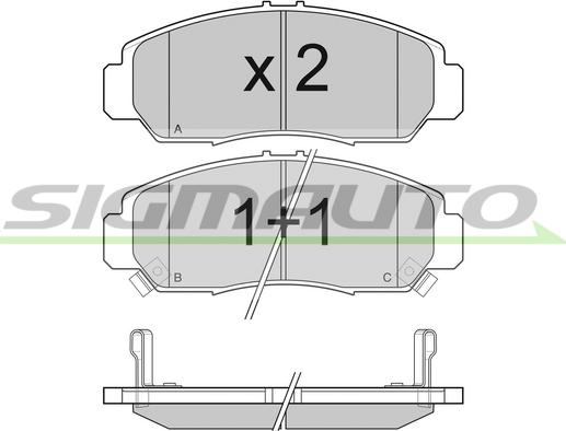 Lucas Electrical GDB3268 - Тормозные колодки, дисковые, комплект unicars.by