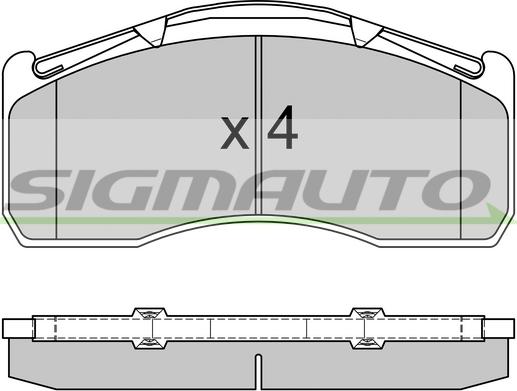 Hi-Q SP1653 - Тормозные колодки, дисковые, комплект unicars.by