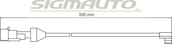 SIGMAUTO WI0902 - Сигнализатор, износ тормозных колодок unicars.by