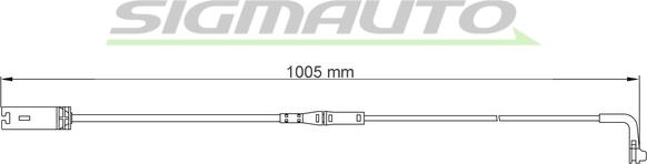 SIGMAUTO WI0663 - Сигнализатор, износ тормозных колодок unicars.by