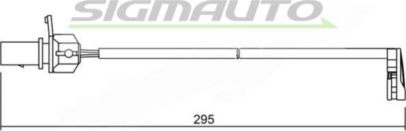 SIGMAUTO WI0723 - Сигнализатор, износ тормозных колодок unicars.by