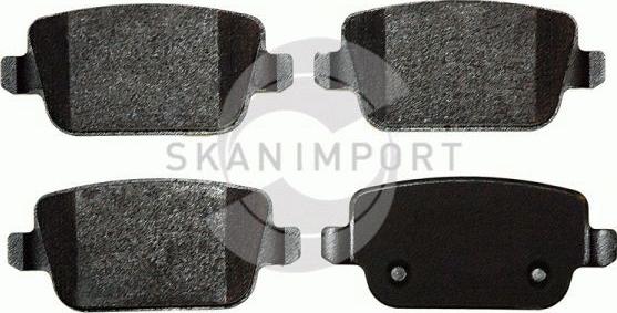 SKANIMPORT BH 4553 - Тормозные колодки, дисковые, комплект unicars.by