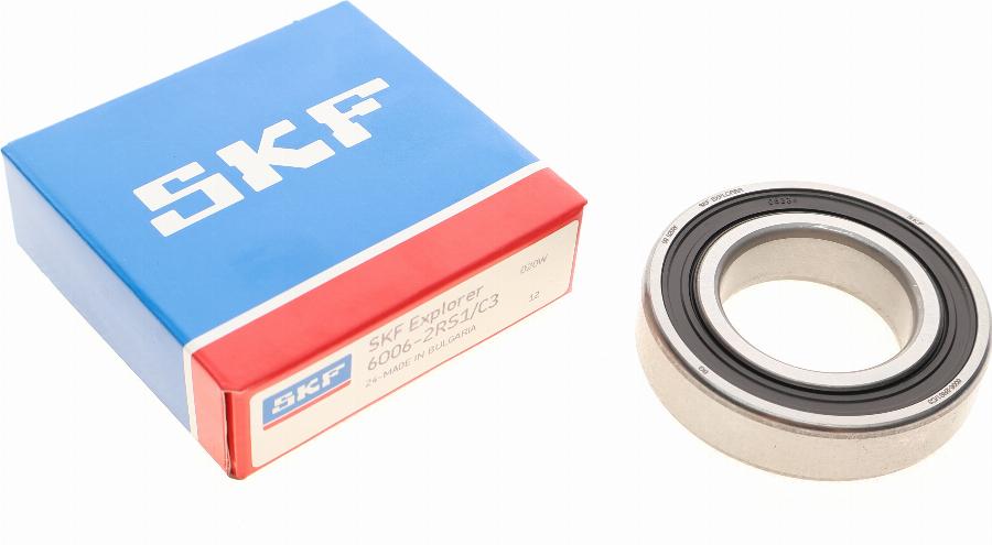 SKF 6006-2RS1/C3 - Подшипник карданного вала, центральная подвеска unicars.by