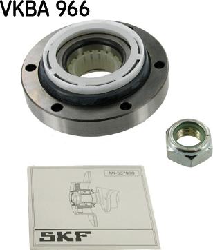 SKF VKBA 966 - Комплект подшипника ступицы колеса unicars.by