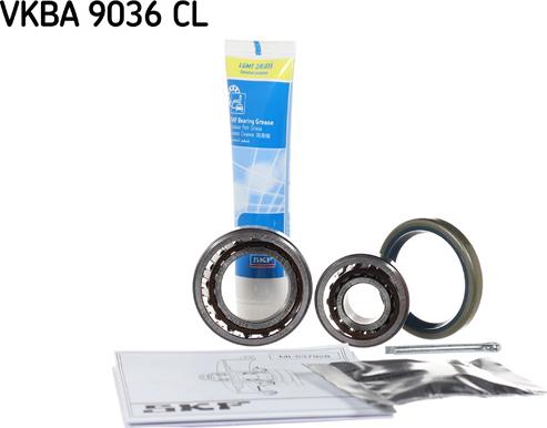 SKF VKBA 9036 CL - Комплект подшипника ступицы колеса unicars.by