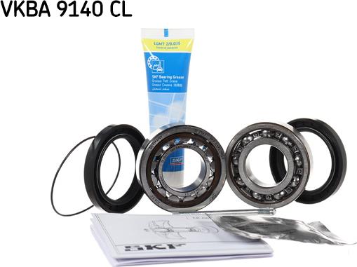 SKF VKBA 9140 CL - Комплект подшипника ступицы колеса unicars.by