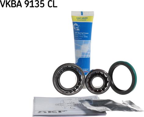 SKF VKBA 9135 CL - Комплект подшипника ступицы колеса unicars.by