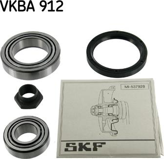 SKF VKBA 912 - Комплект подшипника ступицы колеса unicars.by