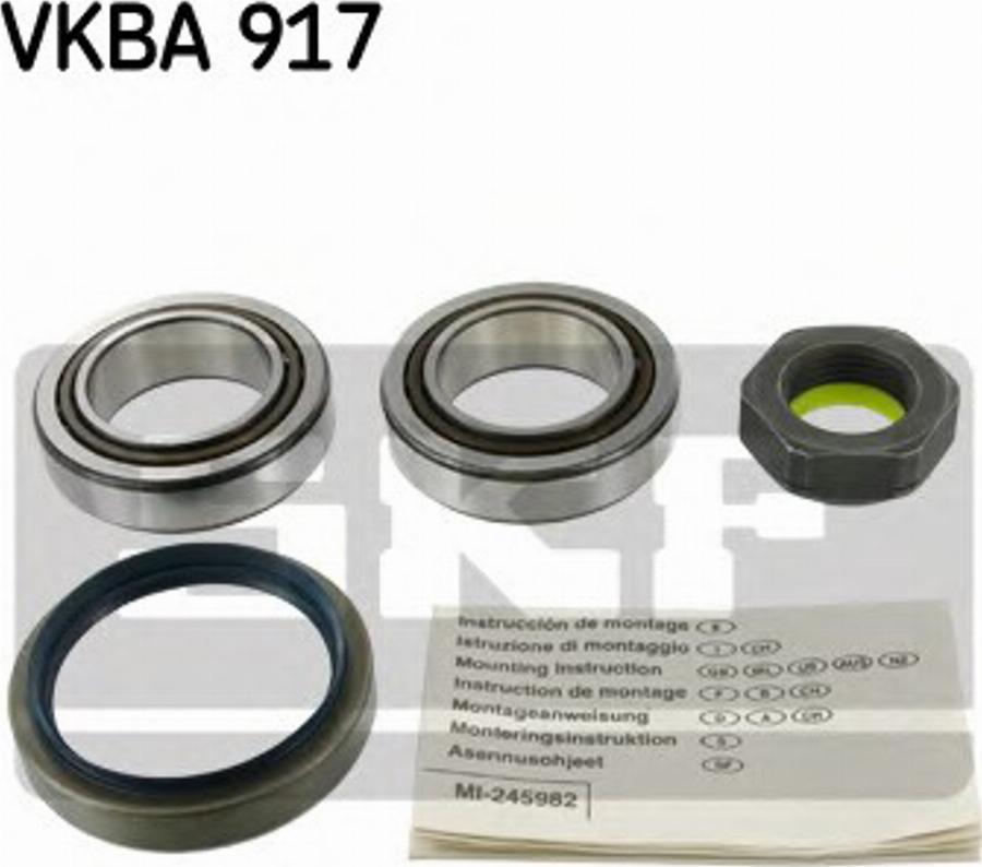 SKF VKBA917 - Комплект подшипника ступицы колеса unicars.by