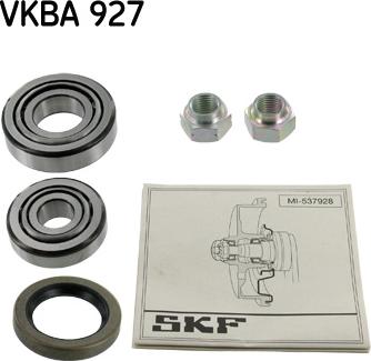 SKF VKBA 927 - Комплект подшипника ступицы колеса unicars.by