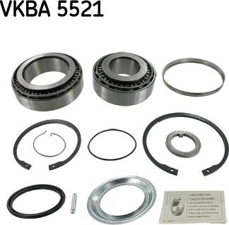 SKF VKBA 5521 - Комплект подшипника ступицы колеса unicars.by