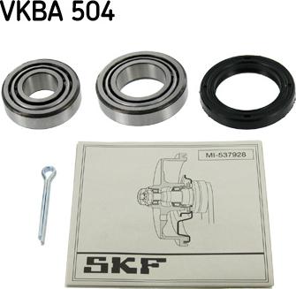 SKF VKBA 504 - Комплект подшипника ступицы колеса unicars.by