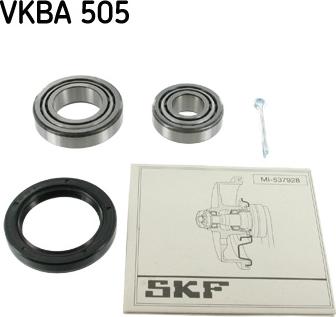 SKF VKBA 505 - Комплект подшипника ступицы колеса unicars.by