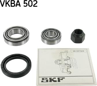 SKF VKBA 502 - Комплект подшипника ступицы колеса unicars.by