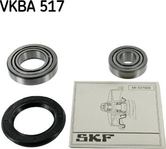 SKF VKBA 517 - Комплект подшипника ступицы колеса unicars.by