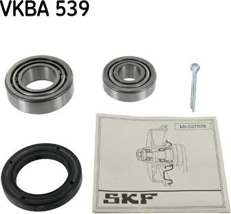 SKF VKBA 539 - Комплект подшипника ступицы колеса unicars.by