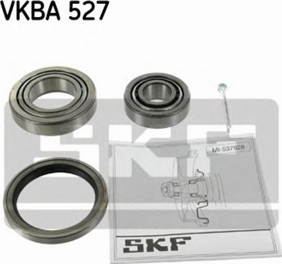 SKF VKBA 527 - Комплект подшипника ступицы колеса unicars.by