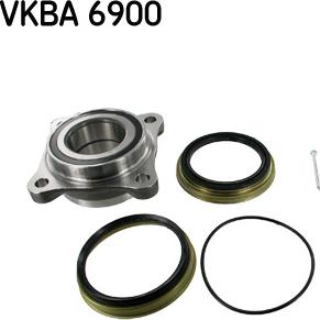 SKF VKBA 6900 - Комплект подшипника ступицы колеса unicars.by