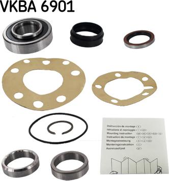 SKF VKBA 6901 - Комплект подшипника ступицы колеса unicars.by