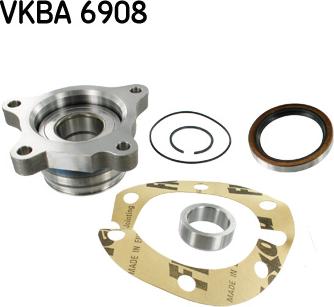 SKF VKBA 6908 - Комплект подшипника ступицы колеса unicars.by