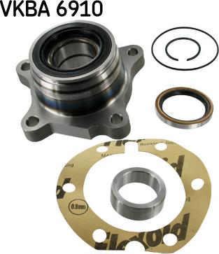 SKF VKBA 6910 - Комплект подшипника ступицы колеса unicars.by