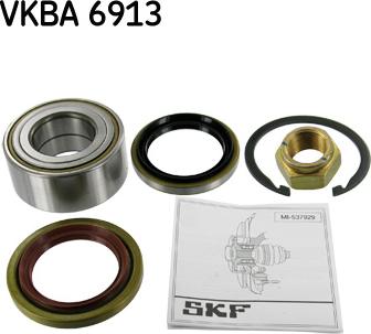 SKF VKBA 6913 - Комплект подшипника ступицы колеса unicars.by