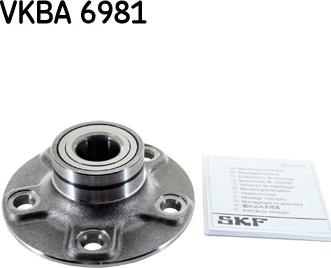 SKF VKBA 6981 - Комплект подшипника ступицы колеса unicars.by