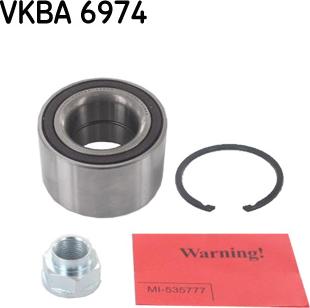 SKF VKBA 6974 - Комплект подшипника ступицы колеса unicars.by