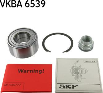 SKF VKBA 6539 - Комплект подшипника ступицы колеса unicars.by