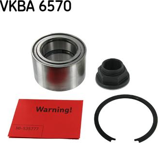 SKF VKBA 6570 - Комплект подшипника ступицы колеса unicars.by