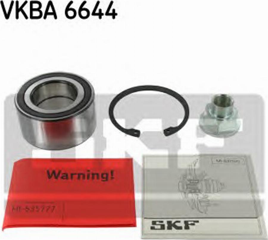 SKF VKBA6644 - Комплект подшипника ступицы колеса unicars.by