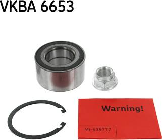 SKF VKBA 6653 - Комплект подшипника ступицы колеса unicars.by