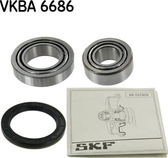 SKF VKBA 6686 - Комплект подшипника ступицы колеса unicars.by