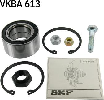 SKF VKBA 613 - Комплект подшипника ступицы колеса unicars.by