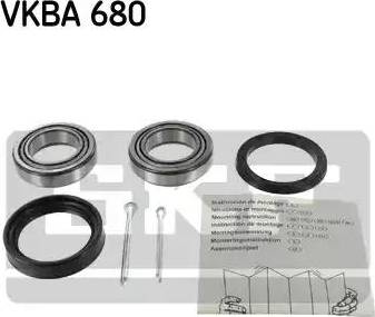 SKF VKBA 680 - Комплект подшипника ступицы колеса unicars.by