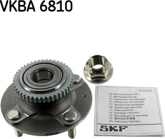 SKF VKBA 6810 - Ступица колеса, поворотный кулак unicars.by