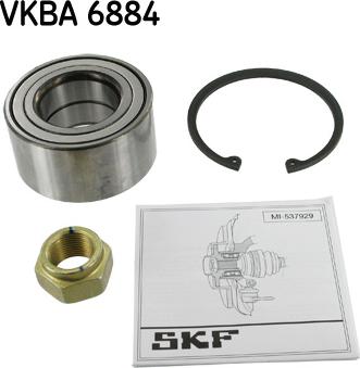 SKF VKBA 6884 - Комплект подшипника ступицы колеса unicars.by