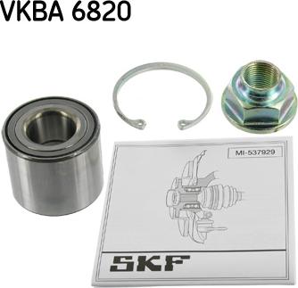 SKF VKBA 6820 - Комплект подшипника ступицы колеса unicars.by