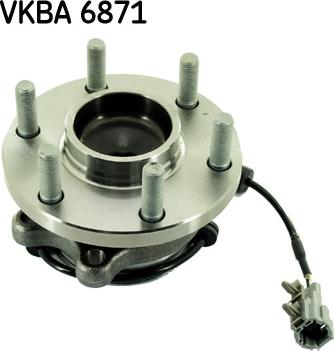 SKF VKBA 6871 - Комплект подшипника ступицы колеса unicars.by